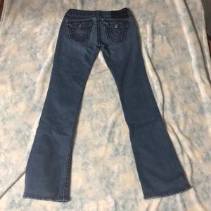 True religion jeans dark purple stitching